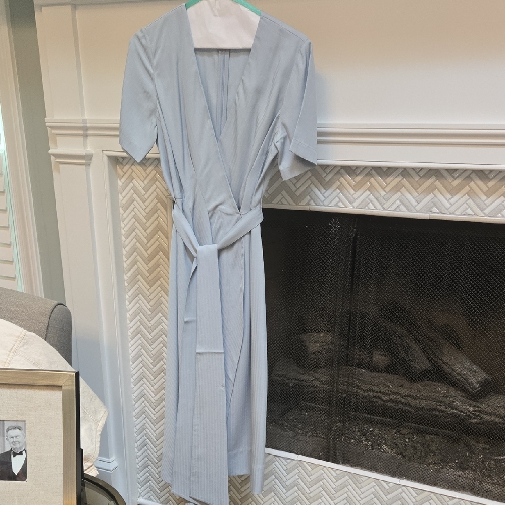 Club Monaco Light Blue Midi Dress Size 2